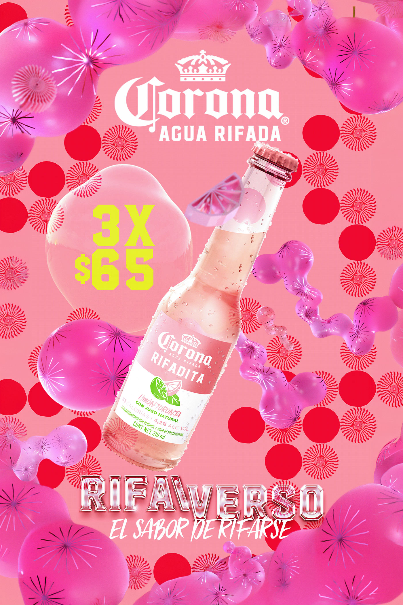 Corona RifaVerso — edición rosa